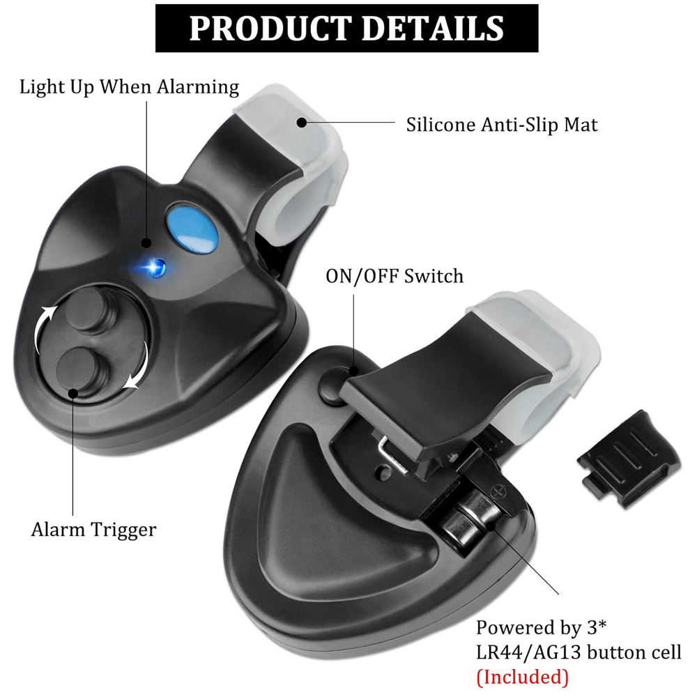 ชุดคลิปตกปลาคาร์พ พร้อมไฟ LED  - Bite Indicator บทวิจารณ์และราคา