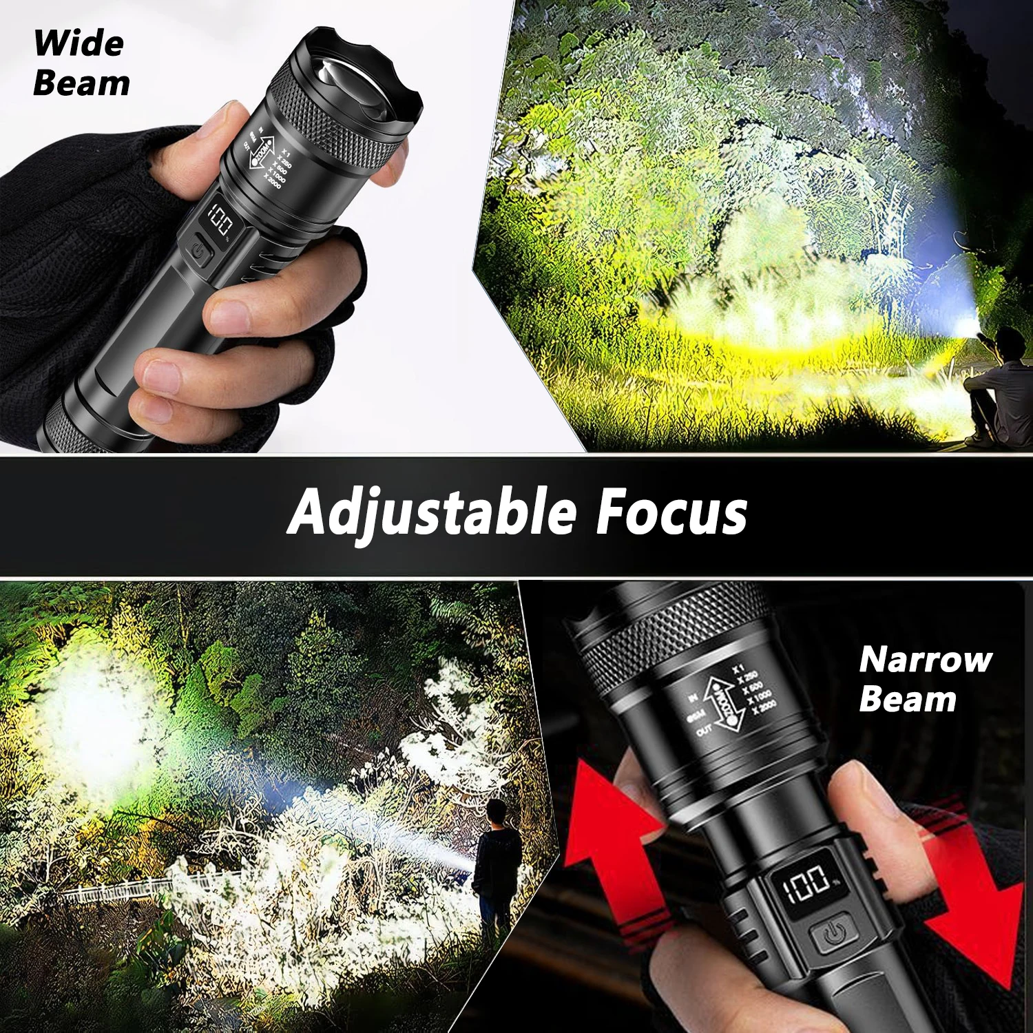 ไฟฉาย LED Ultra Bright 2000LM  - Fishing Light บทวิจารณ์และราคา