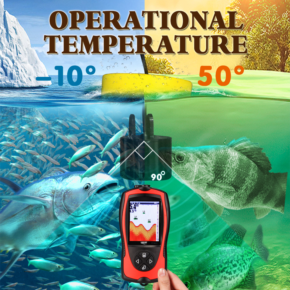 เครื่องหาปลาแบบพกพา 100M/300FT - Fish Finder Portable บทวิจารณ์และราคา