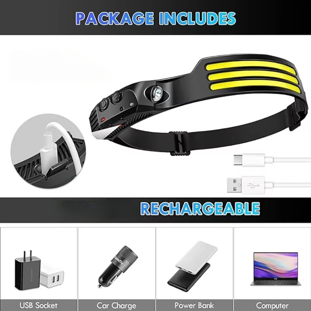 ไฟหน้าแบบเหนี่ยวนำ LED COB แบบ - Fish Finder Battery บทวิจารณ์และราคา