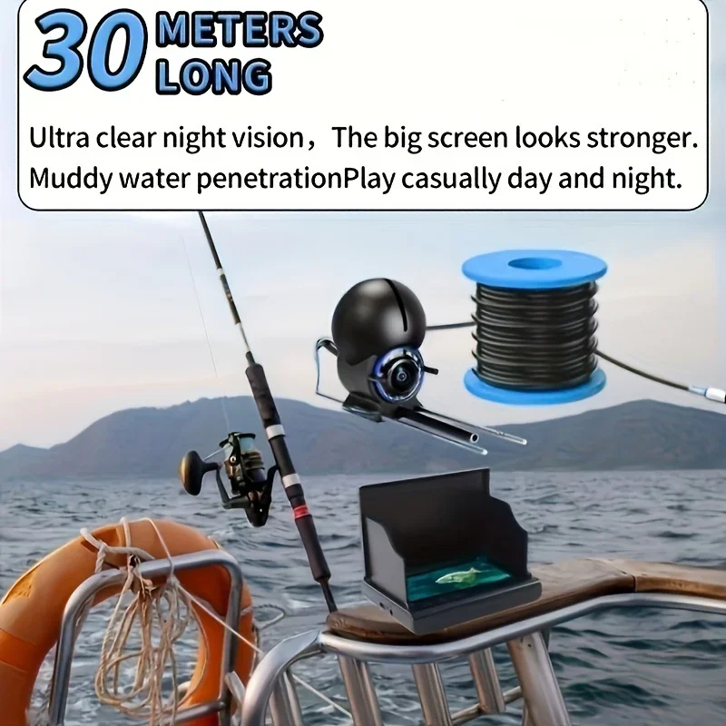 กล้องตกปลาใต้น้ำพร้อมจอภาพ HD  - Fishing Depth Finder บทวิจารณ์และราคา