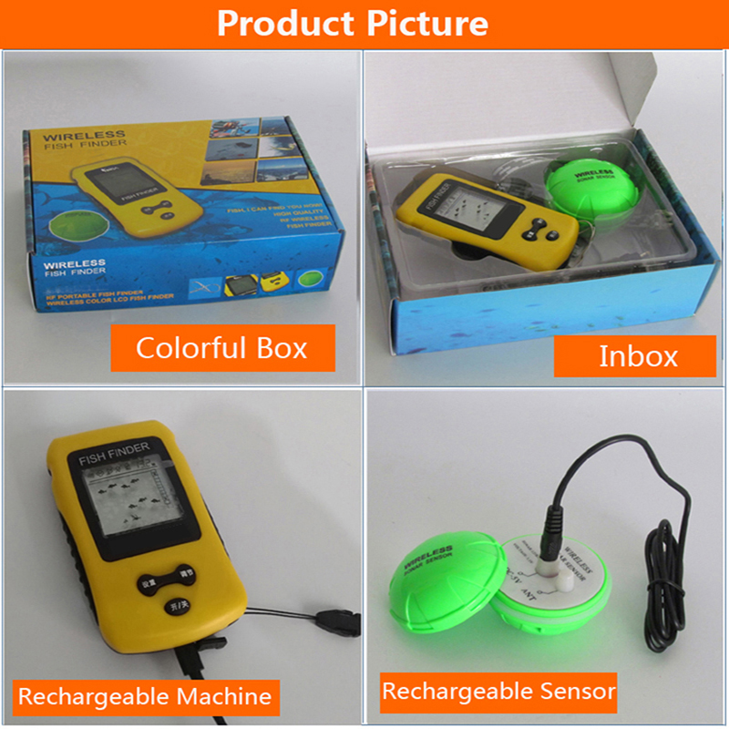 เครื่องหาปลาไร้สายสีสันสดใสรุ่ - Fish Finder Transducer บทวิจารณ์และราคา
