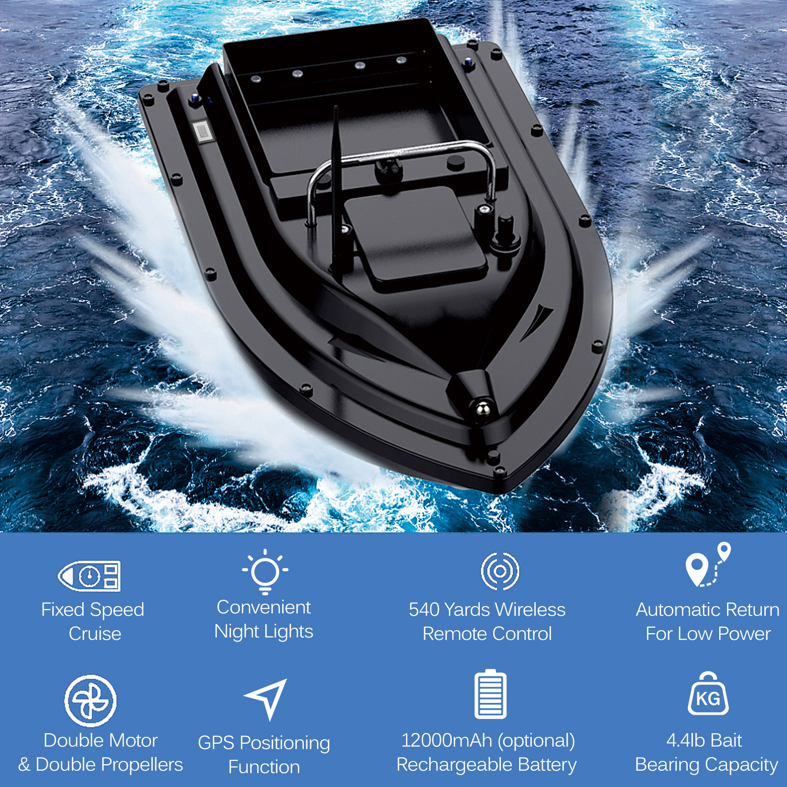 D16E GPS เหยื่อตกปลาเรือขนาดให - Fishing Gps บทวิจารณ์และราคา