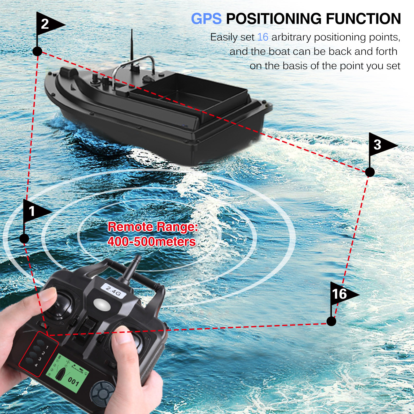 D16E GPS เหยื่อตกปลาเรือขนาดให - Fishing Gps บทวิจารณ์และราคา